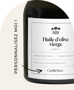 Huile d'olive nommée Subtile, fruité mûr