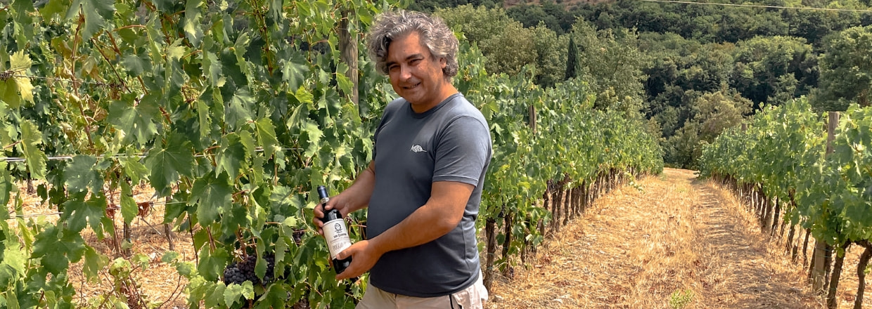 Producteur du domaine San Donatino en Toscane en Italie