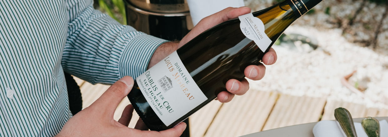 Bouteille du domaine Louis Moreau