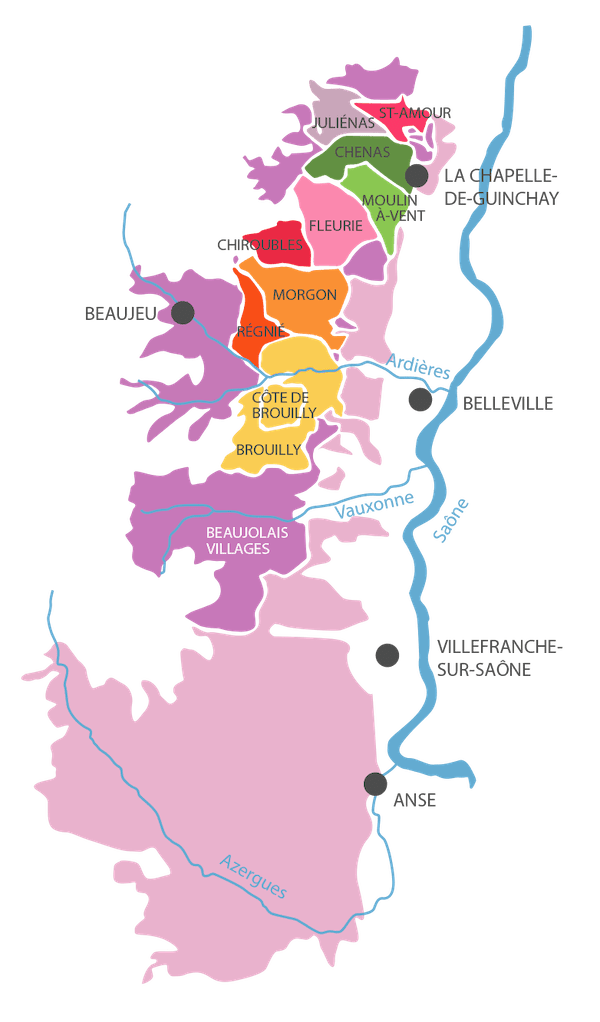 carte crus beaujolais